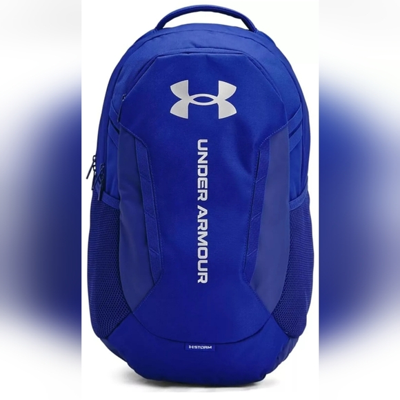 Under Armour 1384672-401 UA Hustle 6.0 Storm Backpack School Laptop Book Bag - Picture 1 of 3